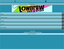 Tablet Screenshot of lowbrowdenver.com